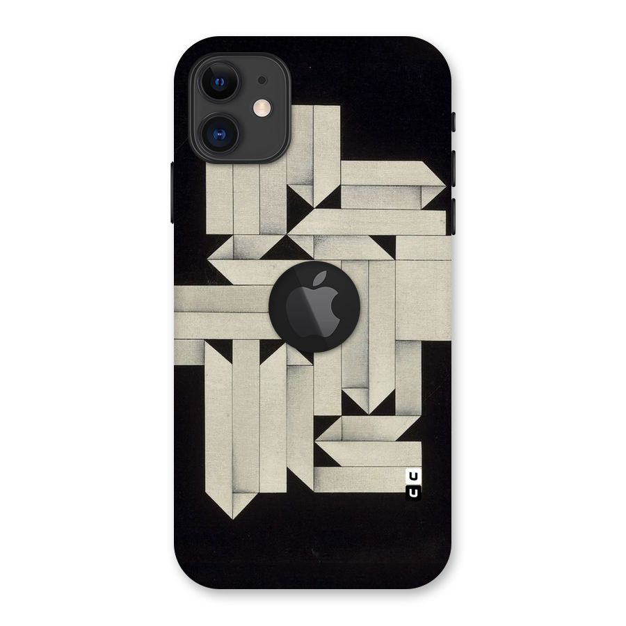 Ancient Rugged Back Case for iPhone 11 Logo Cut