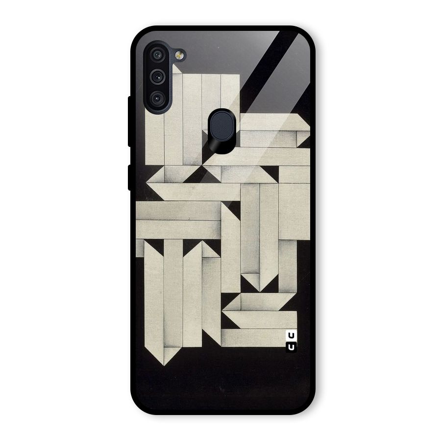 Ancient Rugged Glass Back Case for Galaxy M11