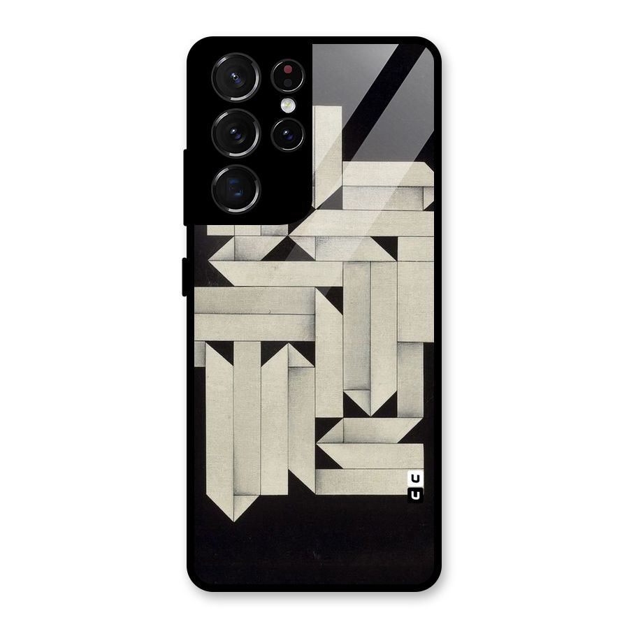 Ancient Rugged Glass Back Case for Galaxy S21 Ultra 5G