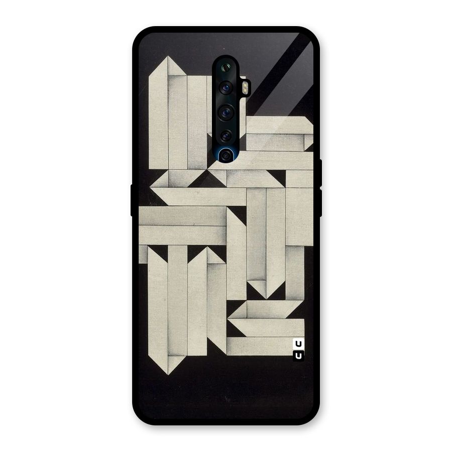 Ancient Rugged Glass Back Case for Oppo Reno2 F