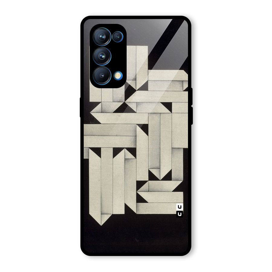Ancient Rugged Glass Back Case for Oppo Reno5 Pro 5G