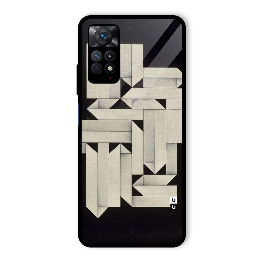 Ancient Rugged Glass Back Case for Redmi Note 11 Pro