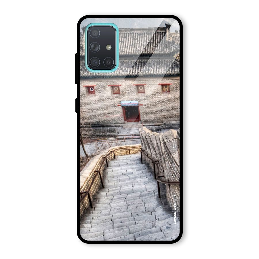 Ancient Strairs Glass Back Case for Galaxy A71