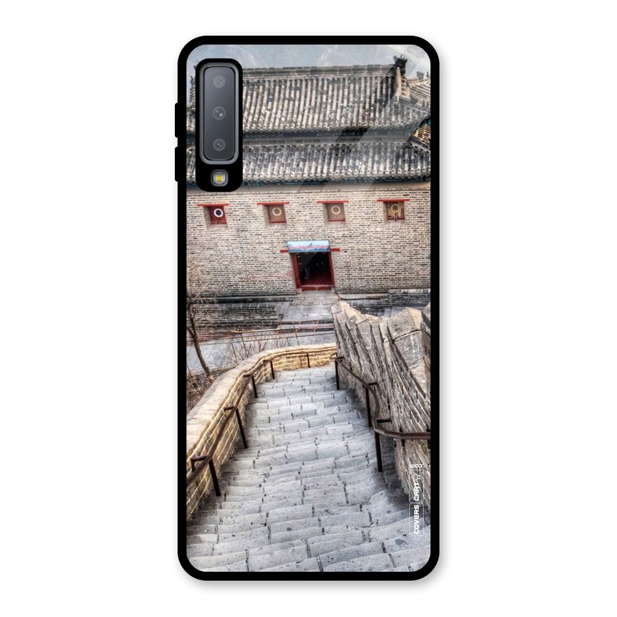 Ancient Strairs Glass Back Case for Galaxy A7 (2018)