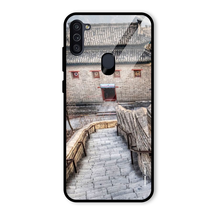 Ancient Strairs Glass Back Case for Galaxy M11