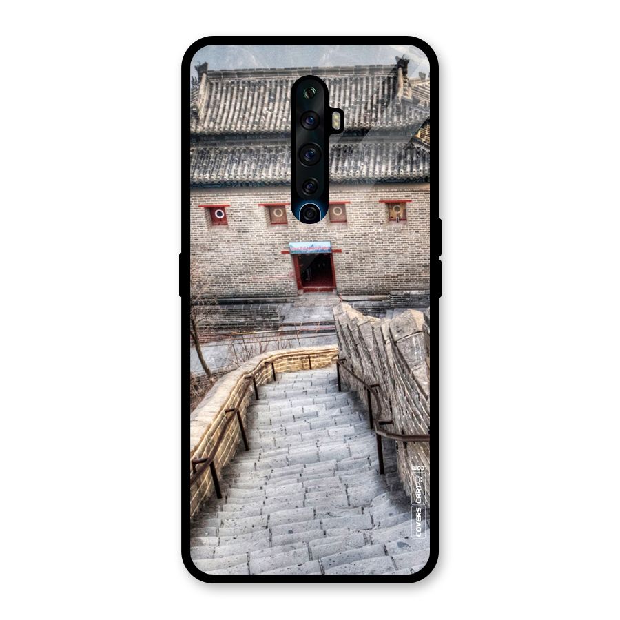 Ancient Strairs Glass Back Case for Oppo Reno2 F