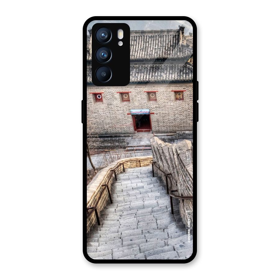 Ancient Strairs Glass Back Case for Oppo Reno6 5G