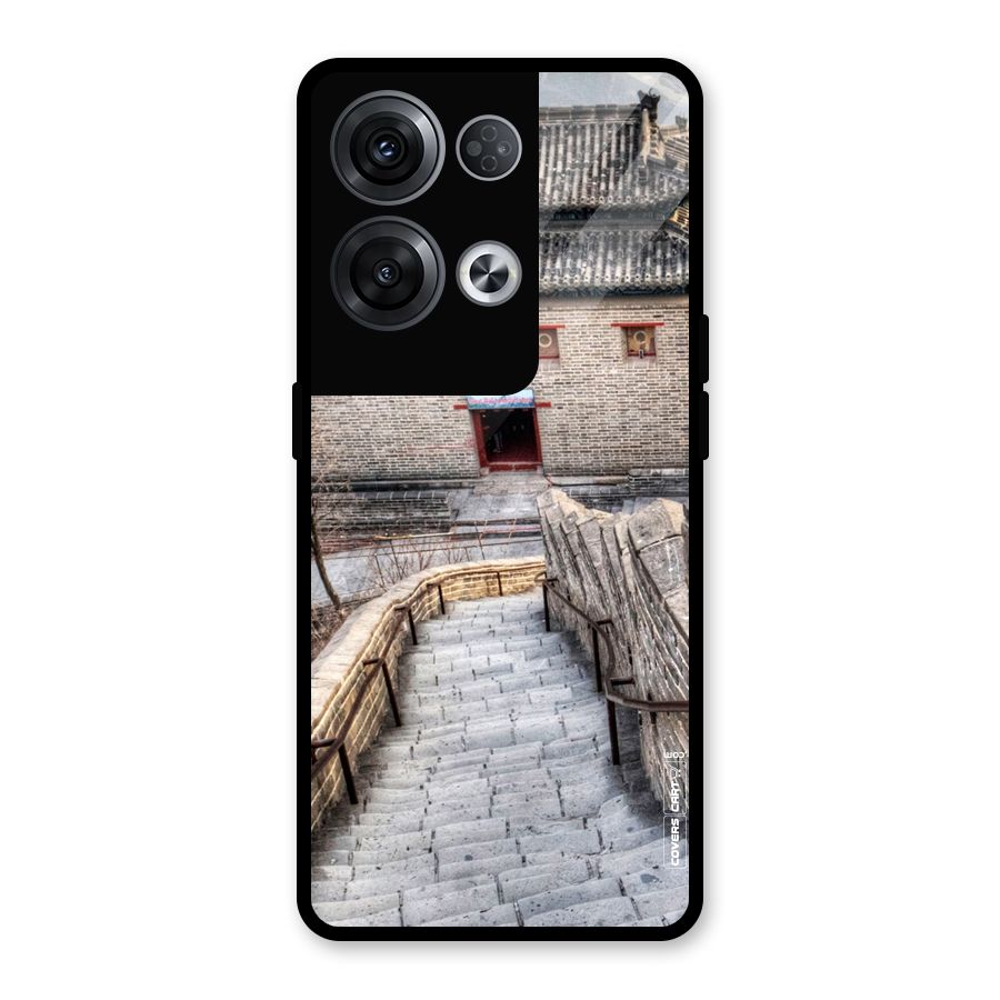 Ancient Strairs Glass Back Case for Oppo Reno8 Pro 5G