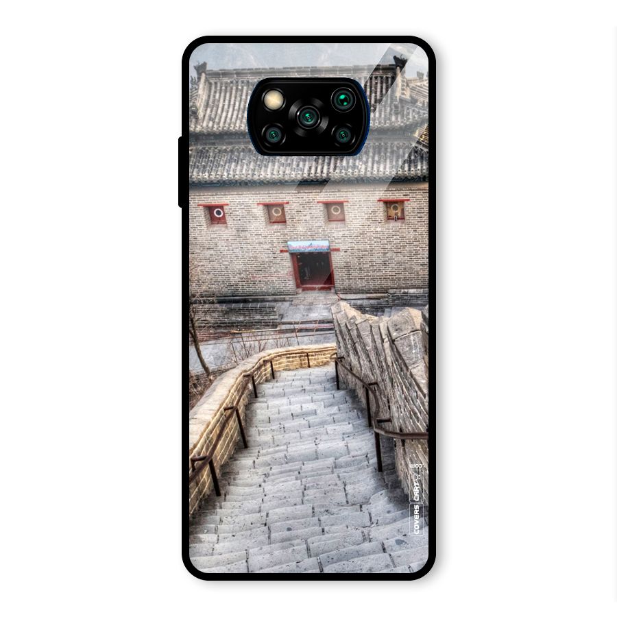 Ancient Strairs Glass Back Case for Poco X3 Pro