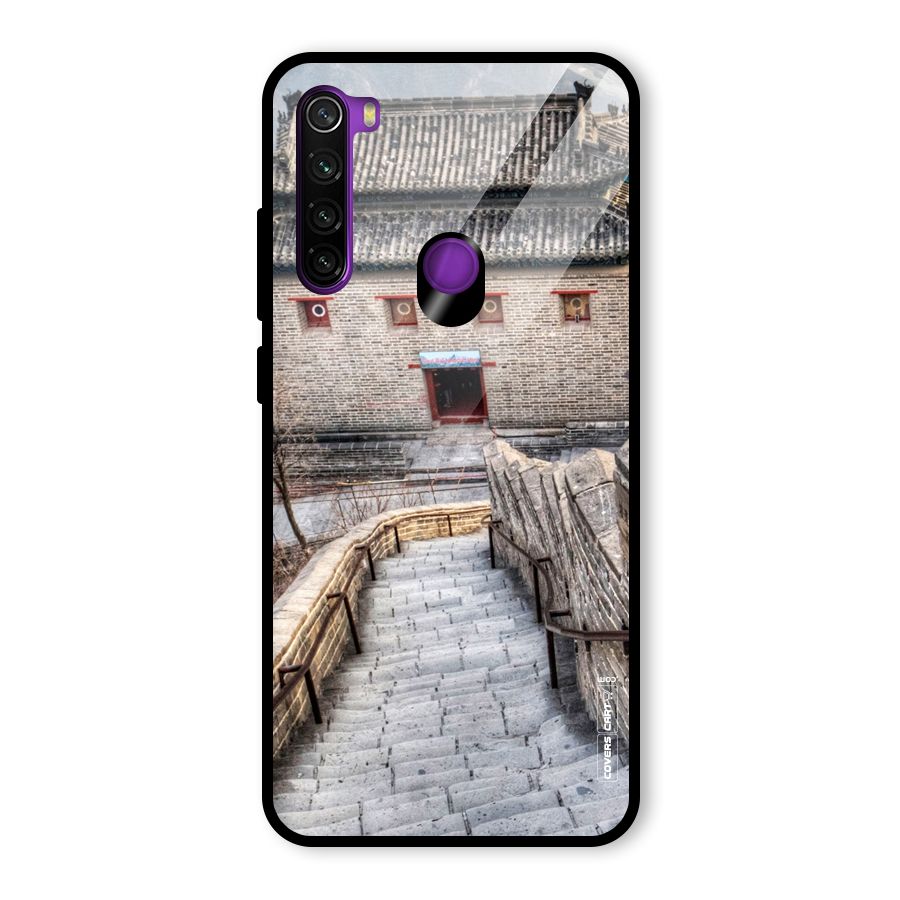 Ancient Strairs Glass Back Case for Redmi Note 8