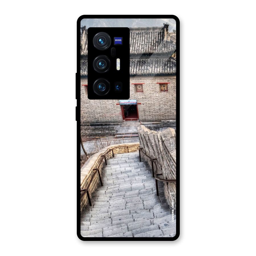 Ancient Strairs Glass Back Case for Vivo X70 Pro Plus