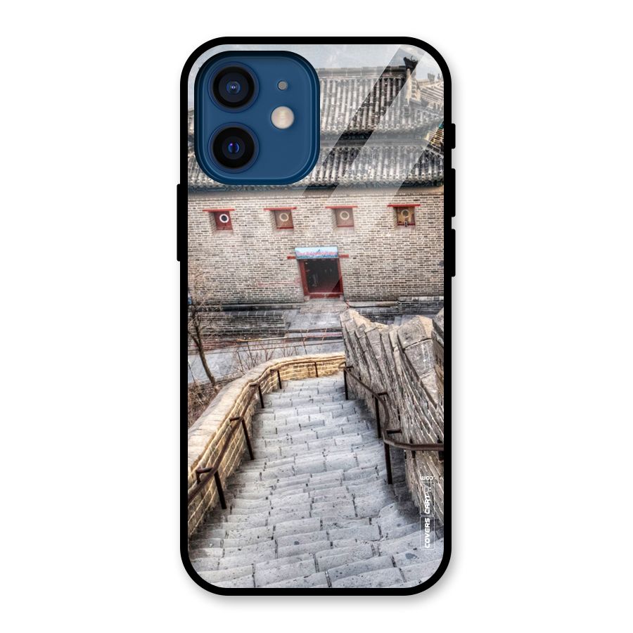 Ancient Strairs Glass Back Case for iPhone 12 Mini
