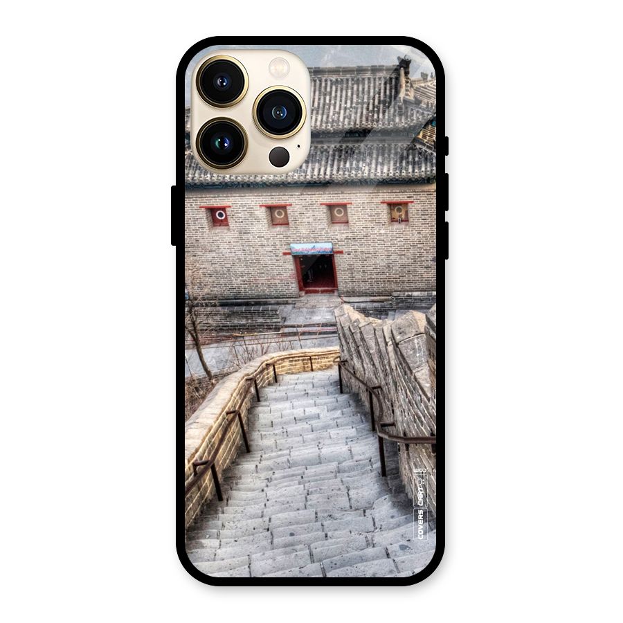 Ancient Strairs Glass Back Case for iPhone 13 Pro Max