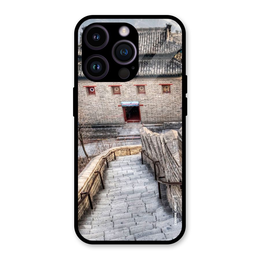 Ancient Strairs Glass Back Case for iPhone 14 Pro