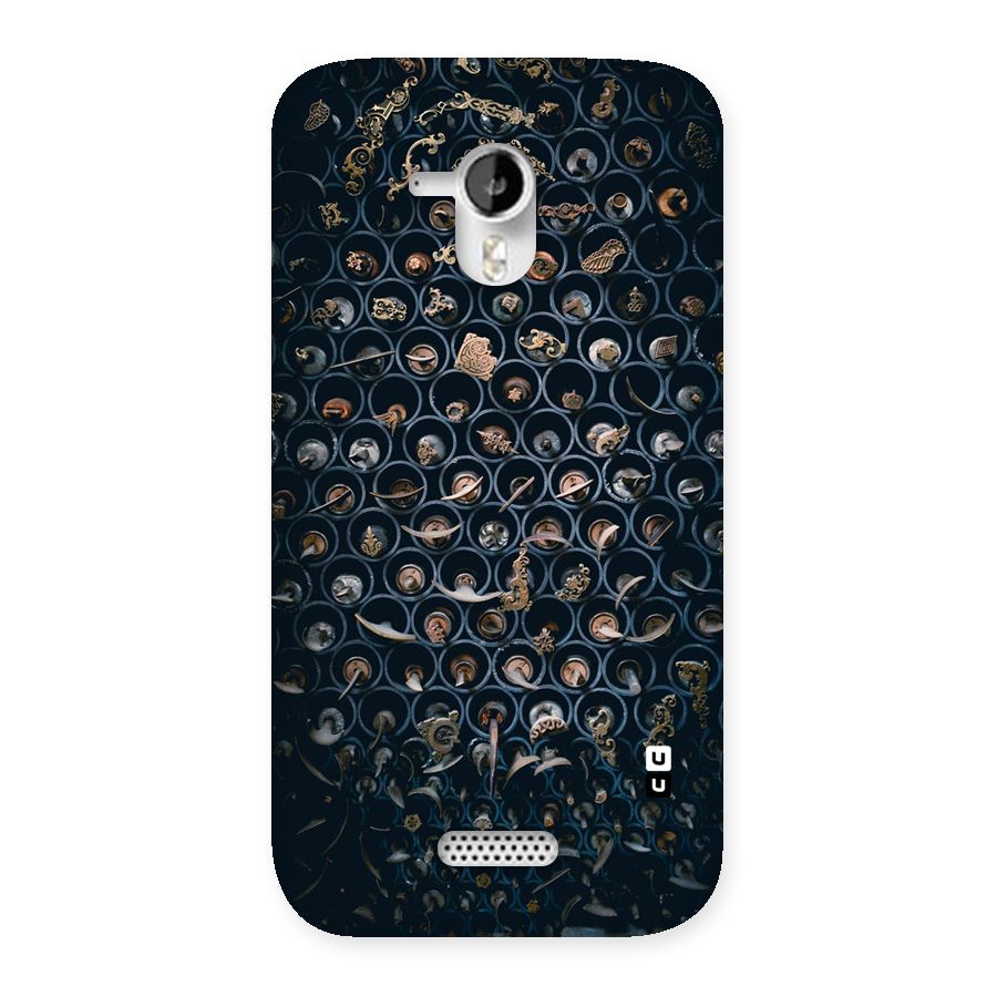 Ancient Wall Circles Back Case for Micromax Canvas HD A116