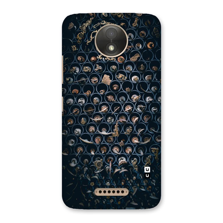 Ancient Wall Circles Back Case for Moto C Plus