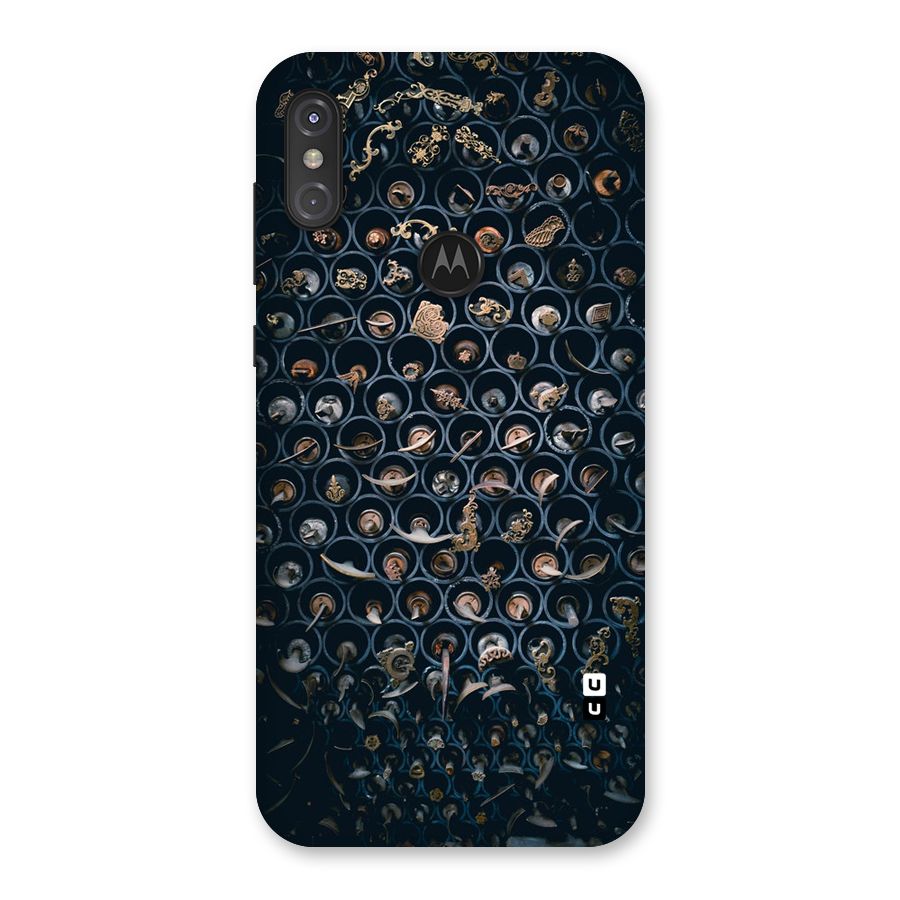 Ancient Wall Circles Back Case for Motorola One Power