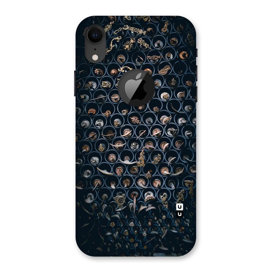 Ancient Wall Circles Back Case for iPhone XR Logo Cut