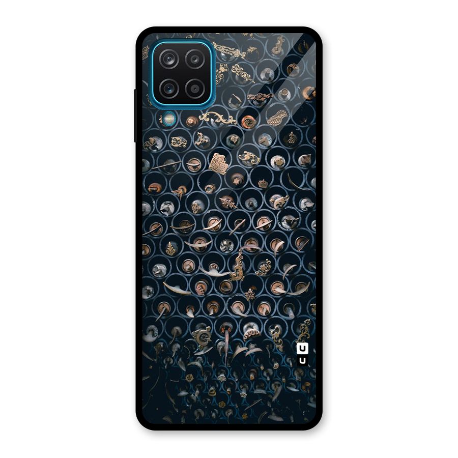 Ancient Wall Circles Glass Back Case for Galaxy A12
