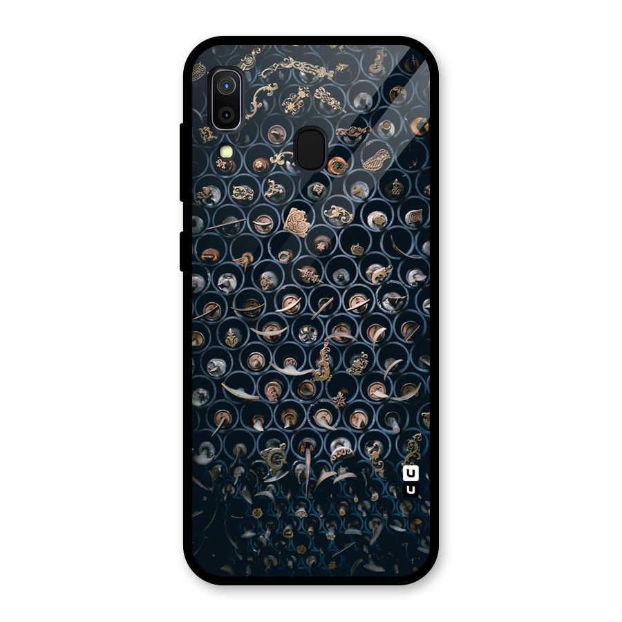 Ancient Wall Circles Glass Back Case for Galaxy A30