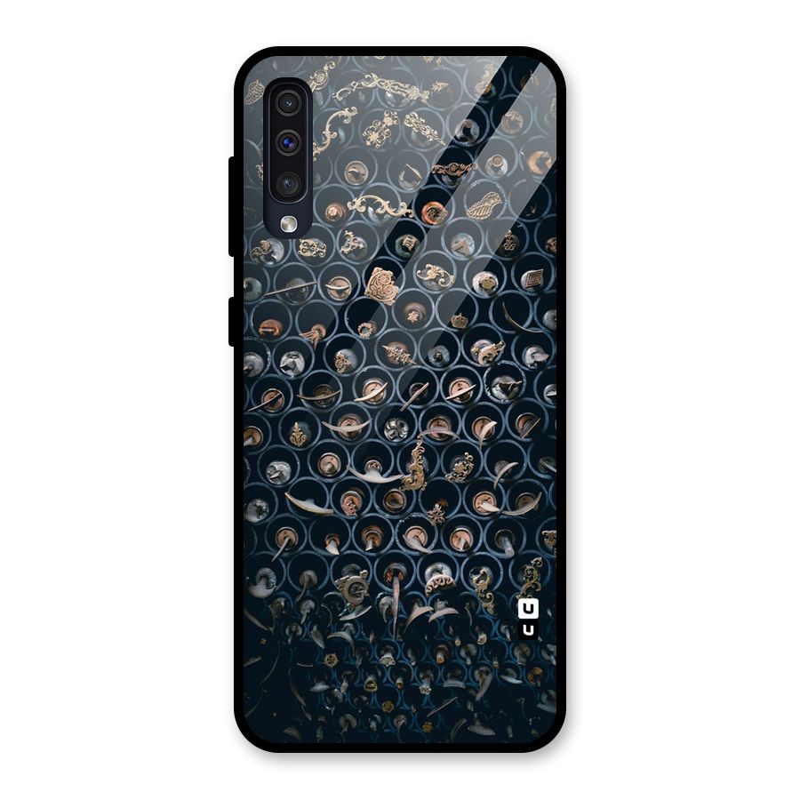 Ancient Wall Circles Glass Back Case for Galaxy A50