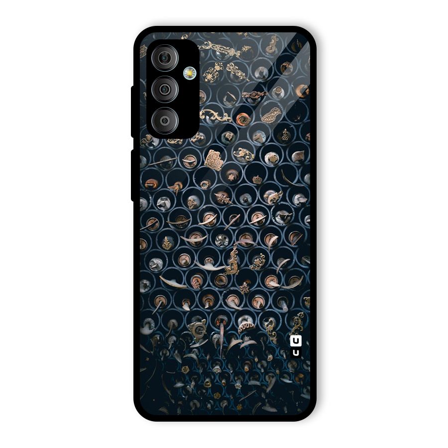 Ancient Wall Circles Glass Back Case for Galaxy F23