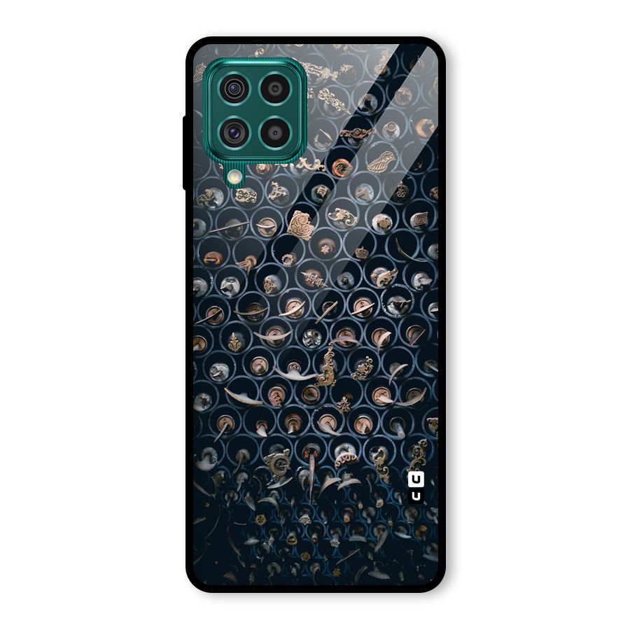 Ancient Wall Circles Glass Back Case for Galaxy F62
