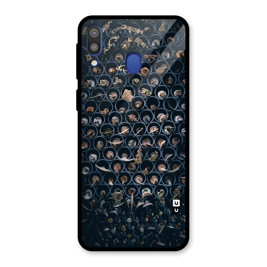 Ancient Wall Circles Glass Back Case for Galaxy M20
