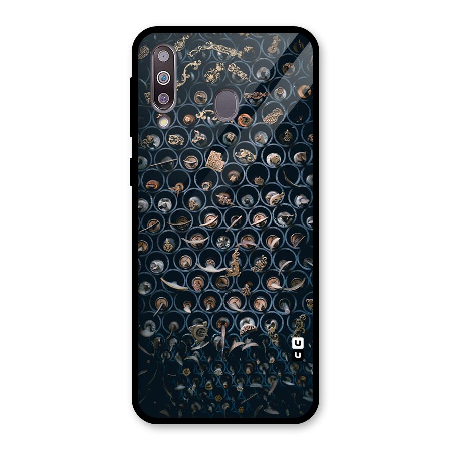 Ancient Wall Circles Glass Back Case for Galaxy M30