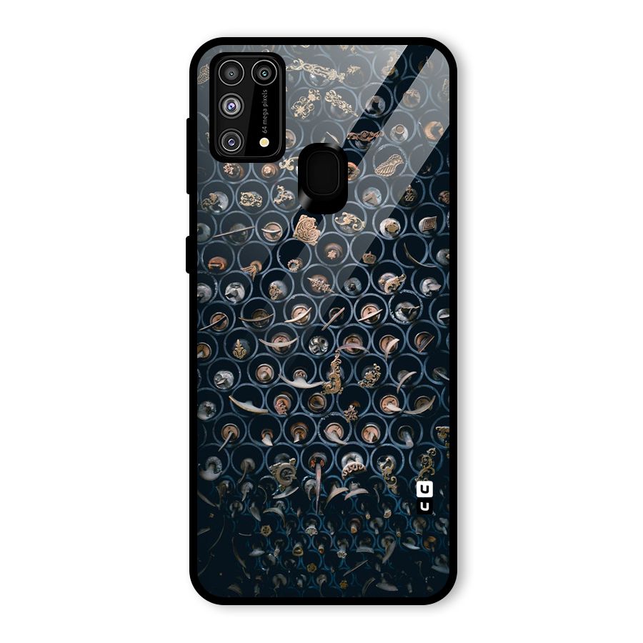 Ancient Wall Circles Glass Back Case for Galaxy M31