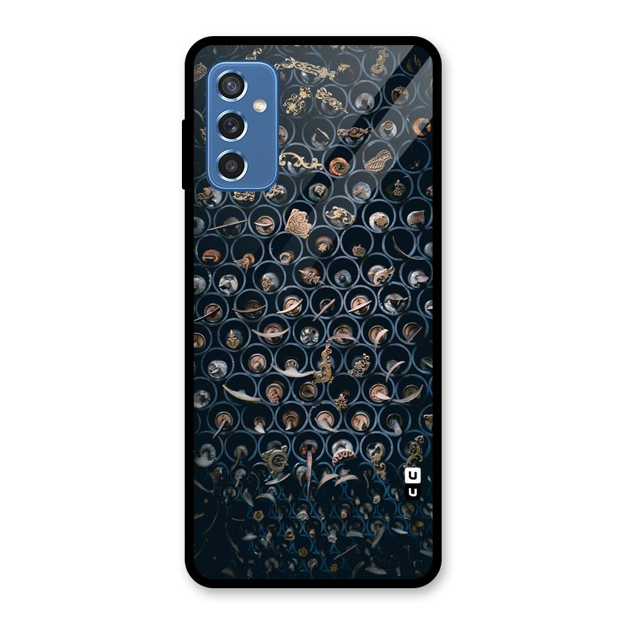 Ancient Wall Circles Glass Back Case for Galaxy M52 5G