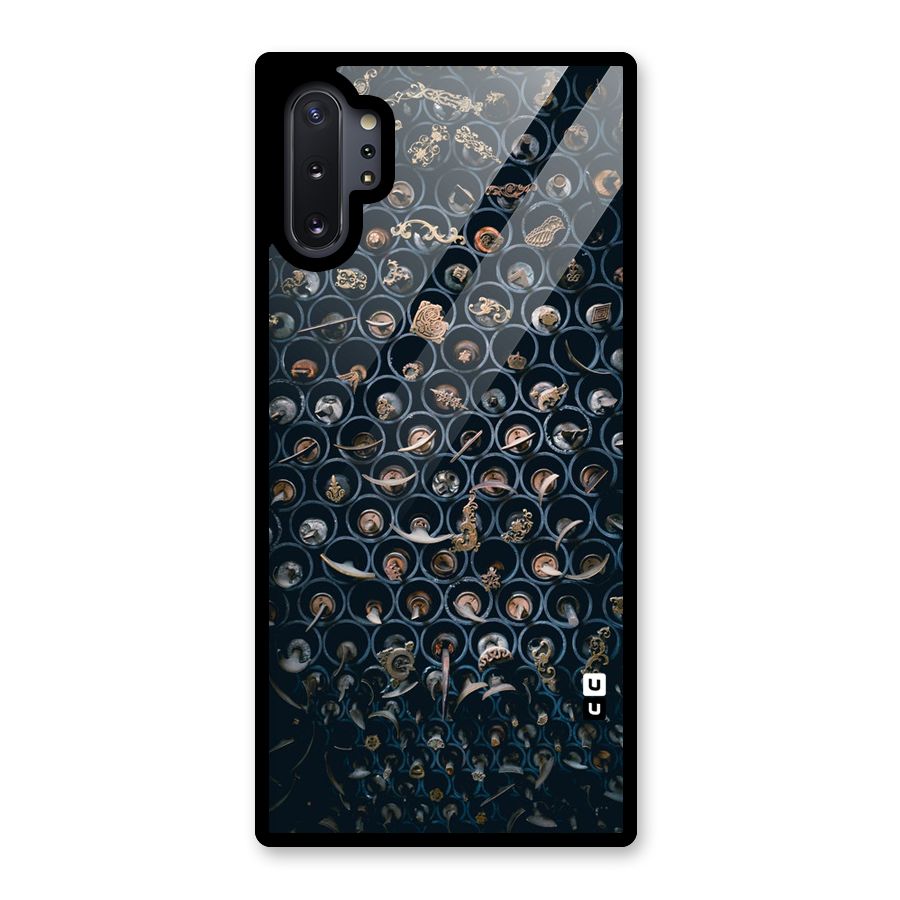 Ancient Wall Circles Glass Back Case for Galaxy Note 10 Plus