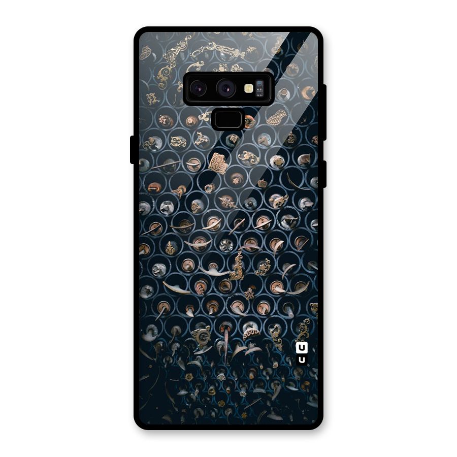 Ancient Wall Circles Glass Back Case for Galaxy Note 9