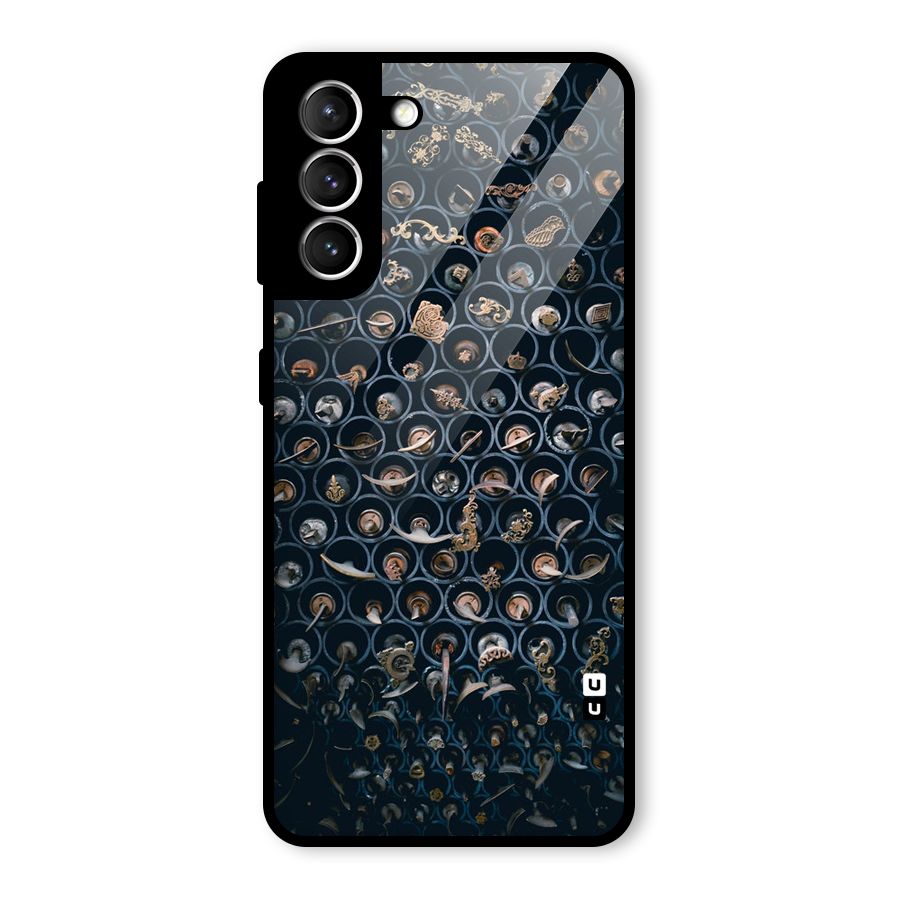 Ancient Wall Circles Glass Back Case for Galaxy S21 5G
