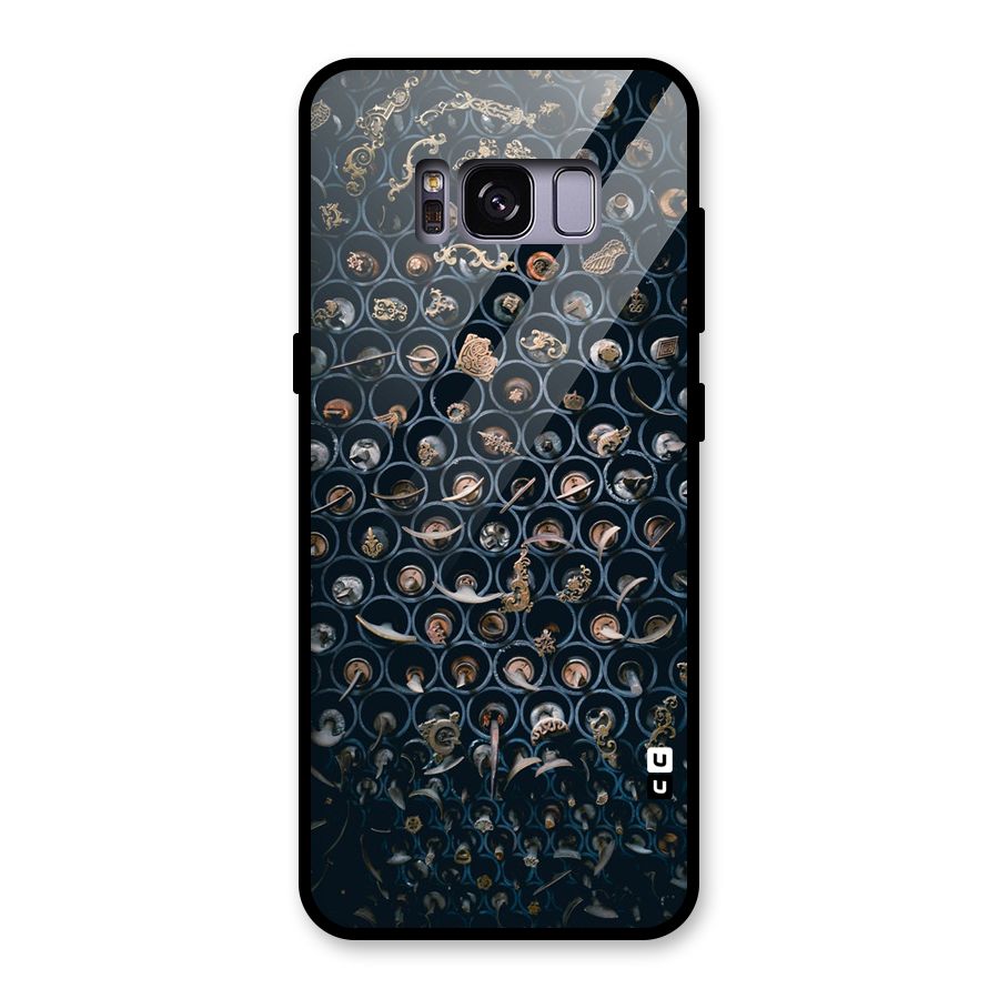 Ancient Wall Circles Glass Back Case for Galaxy S8