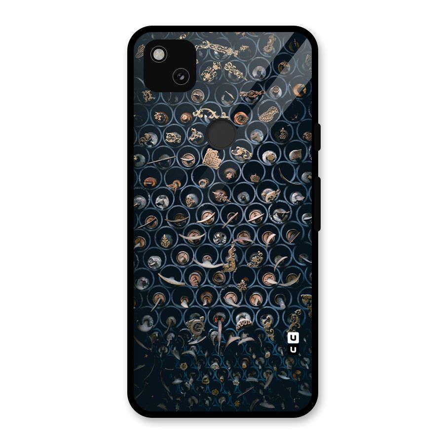 Ancient Wall Circles Glass Back Case for Google Pixel 4a
