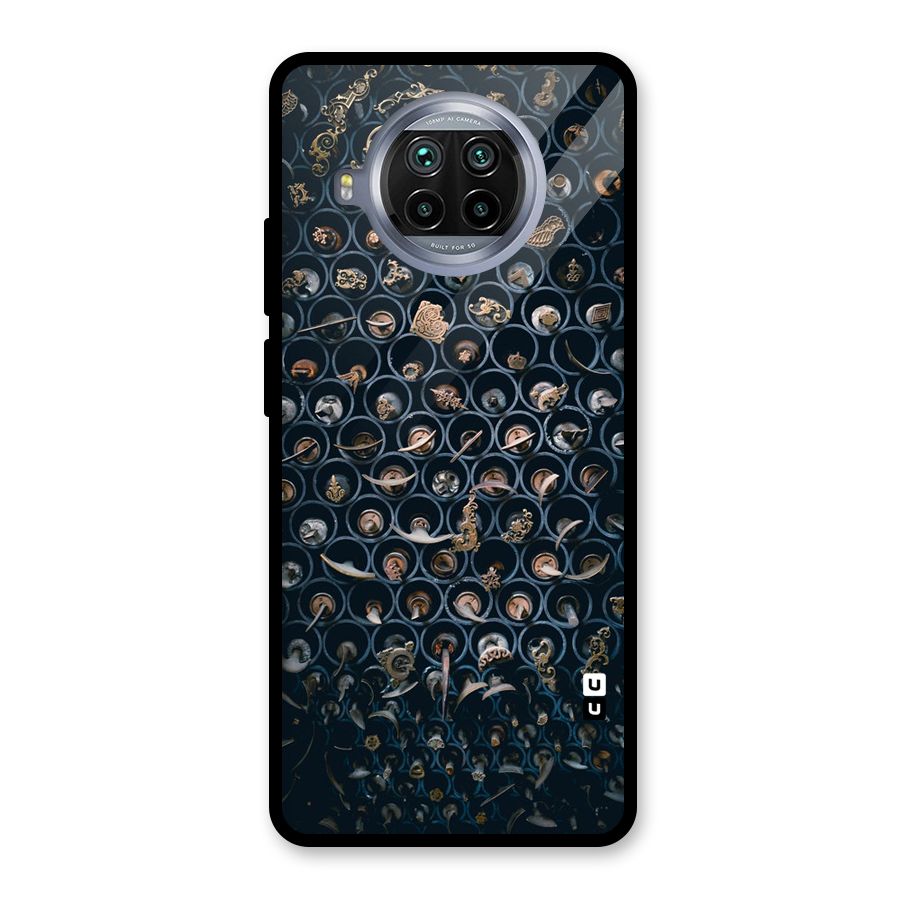 Ancient Wall Circles Glass Back Case for Mi 10i