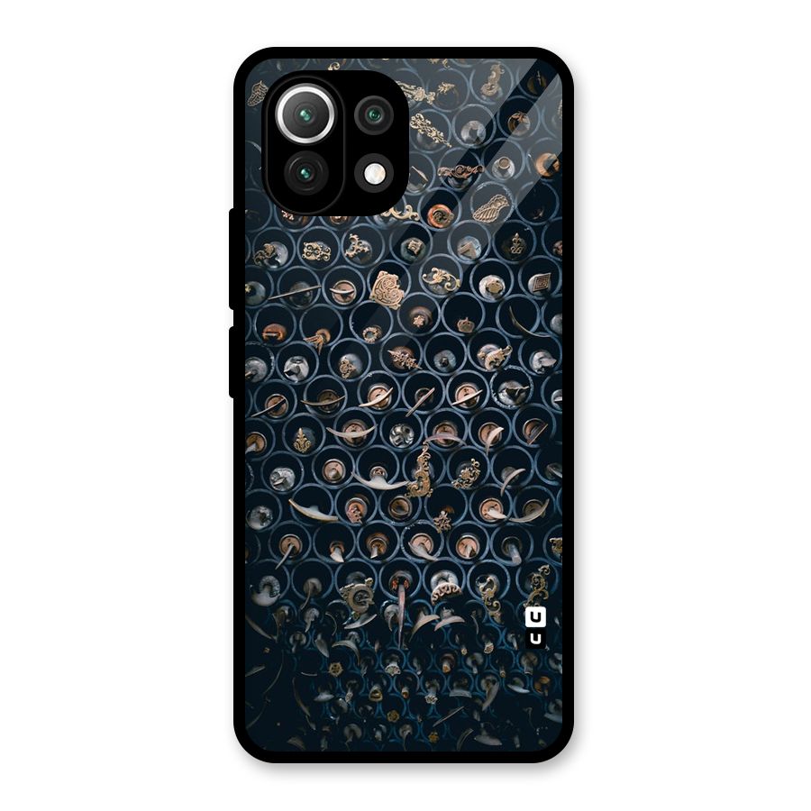 Ancient Wall Circles Glass Back Case for Mi 11 Lite