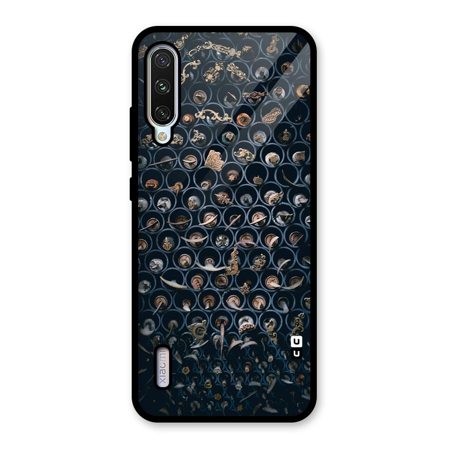 Ancient Wall Circles Glass Back Case for Mi A3