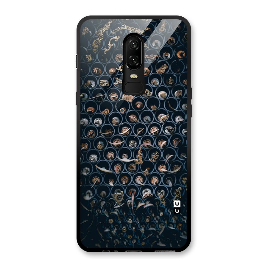Ancient Wall Circles Glass Back Case for OnePlus 6