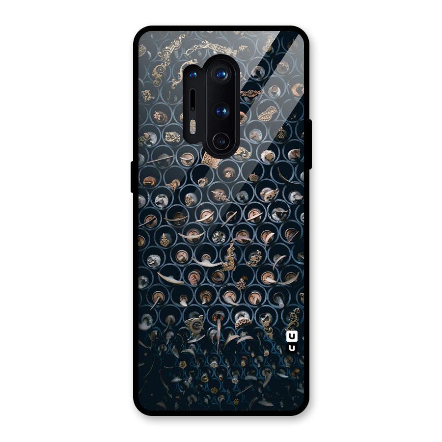 Ancient Wall Circles Glass Back Case for OnePlus 8 Pro