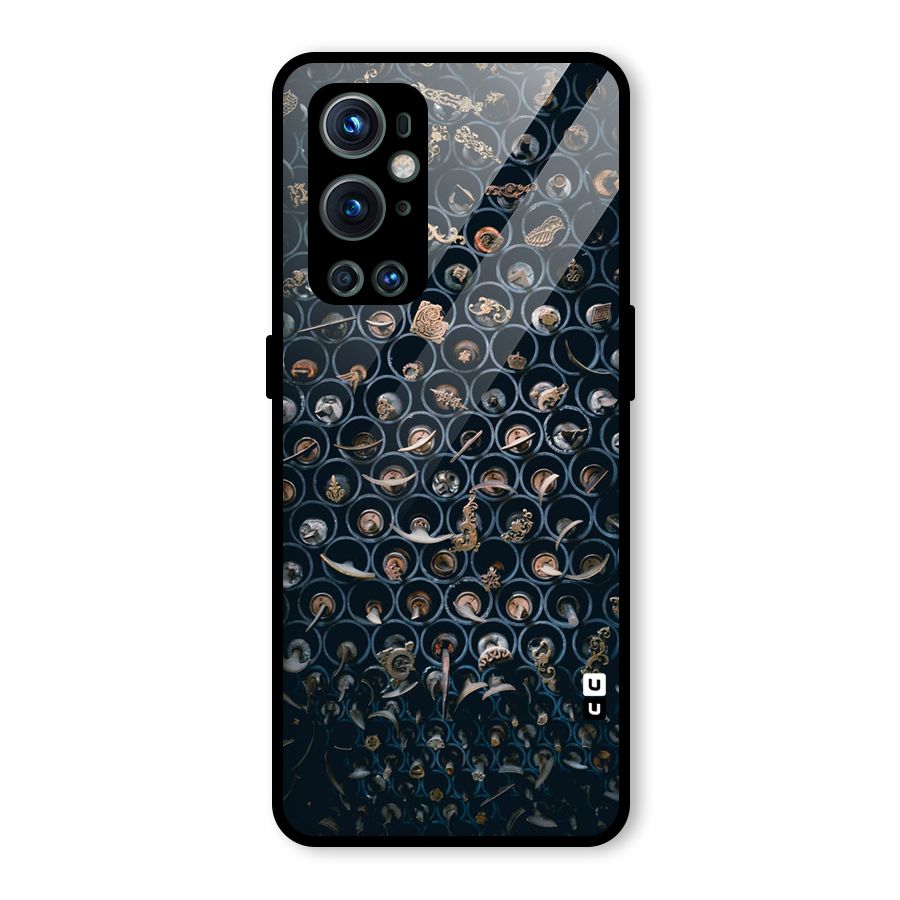 Ancient Wall Circles Glass Back Case for OnePlus 9 Pro