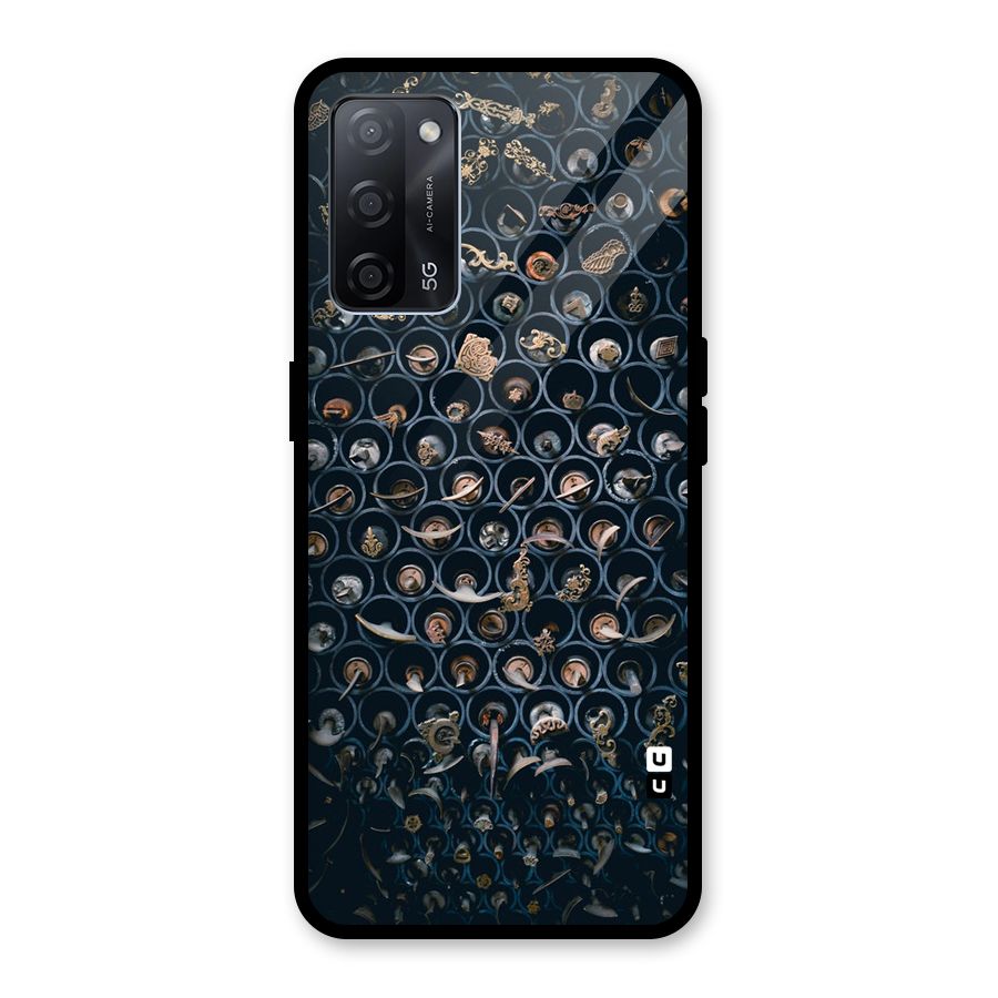 Ancient Wall Circles Glass Back Case for Oppo A53s 5G
