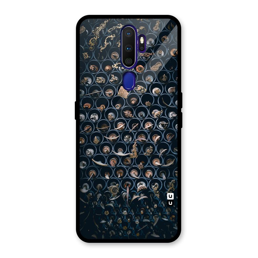 Ancient Wall Circles Glass Back Case for Oppo A9 (2020)