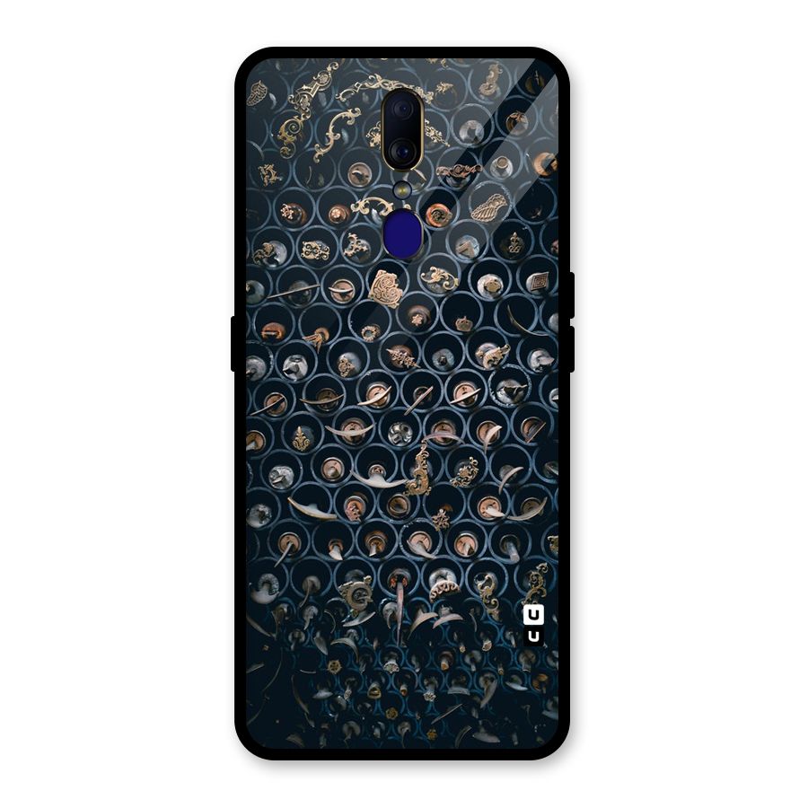 Ancient Wall Circles Glass Back Case for Oppo F11