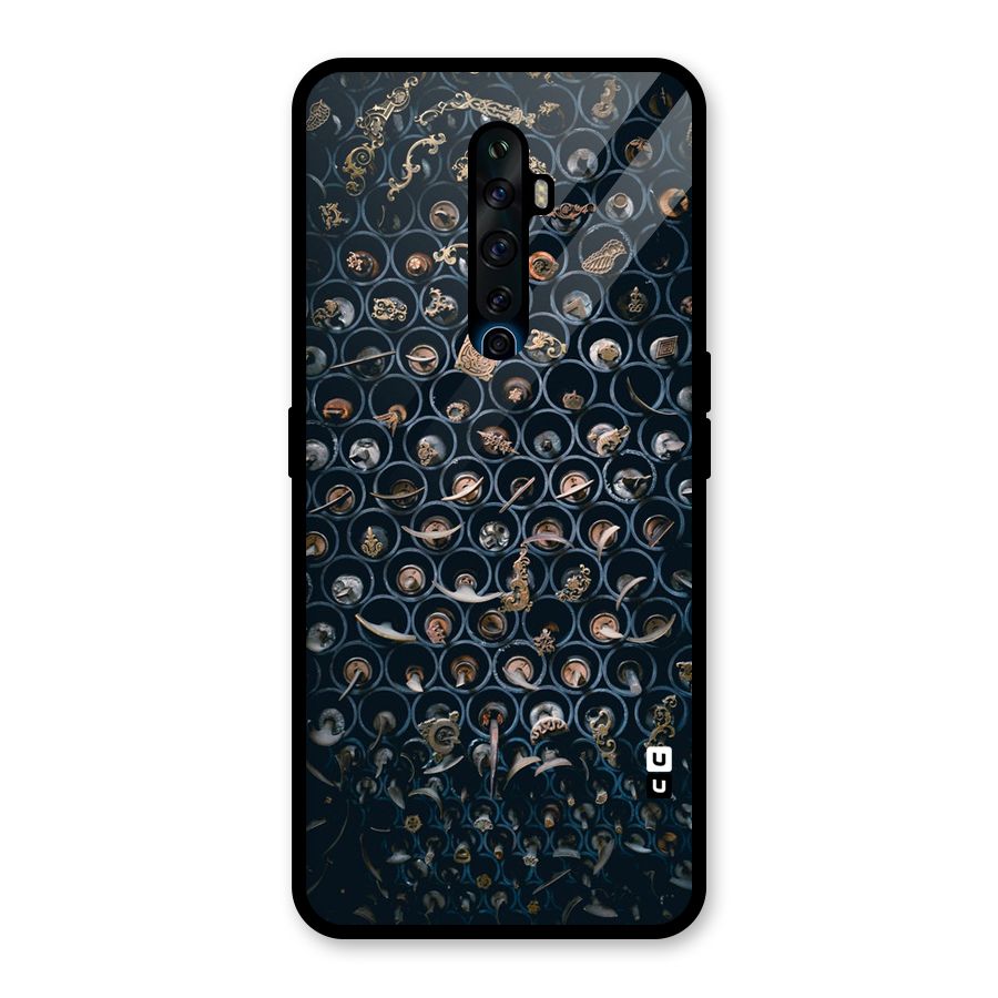 Ancient Wall Circles Glass Back Case for Oppo Reno2 F