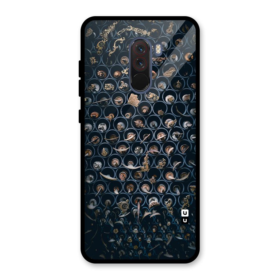 Ancient Wall Circles Glass Back Case for Poco F1