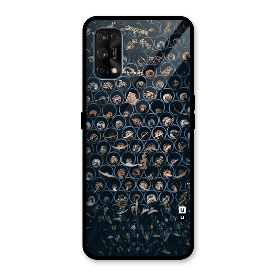 Ancient Wall Circles Glass Back Case for Realme 7 Pro