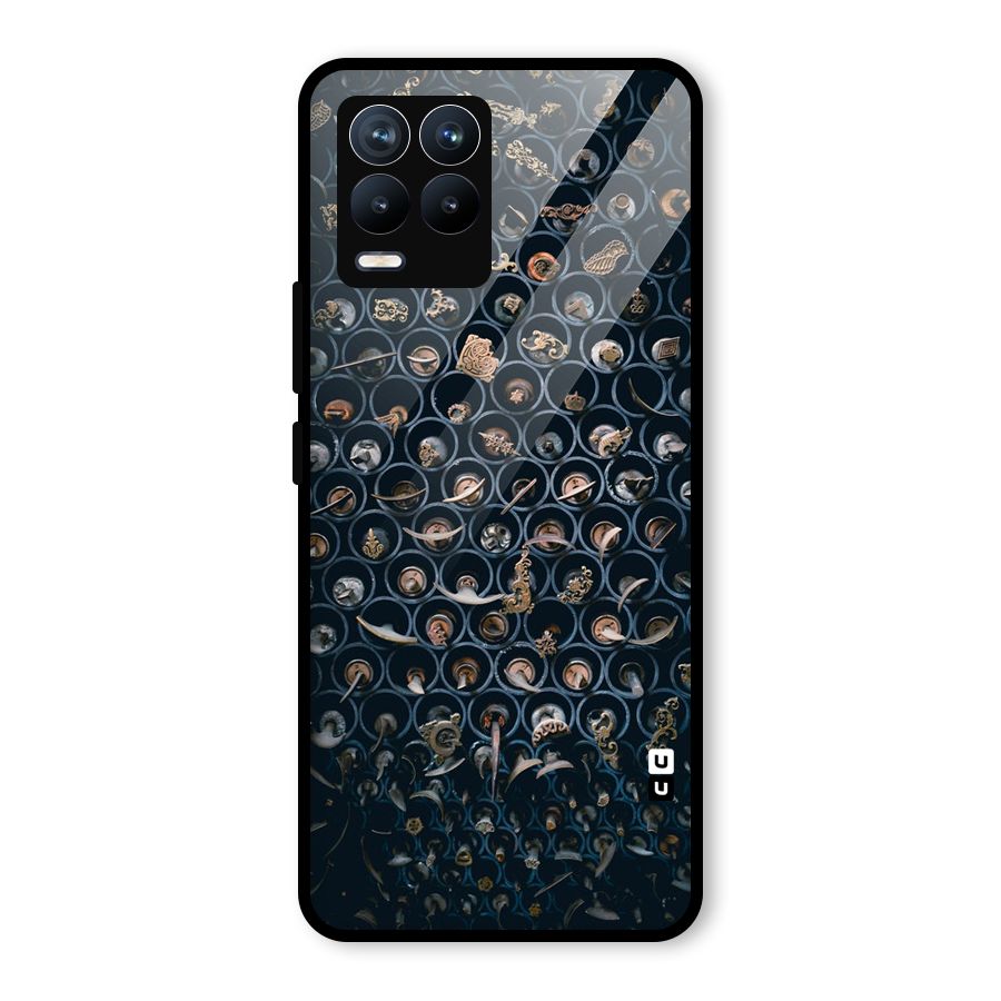 Ancient Wall Circles Glass Back Case for Realme 8 Pro