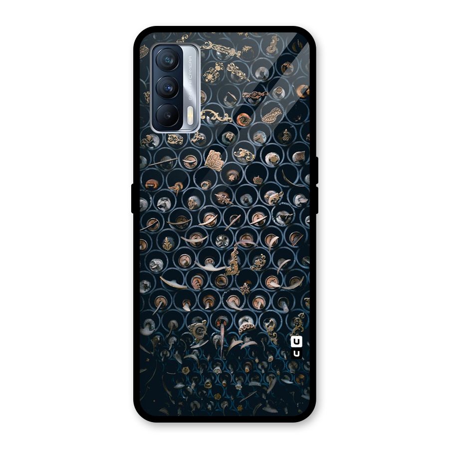 Ancient Wall Circles Glass Back Case for Realme X7